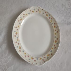 14 inch Homer Laughlin Eggshell Georgian floral large oval platter